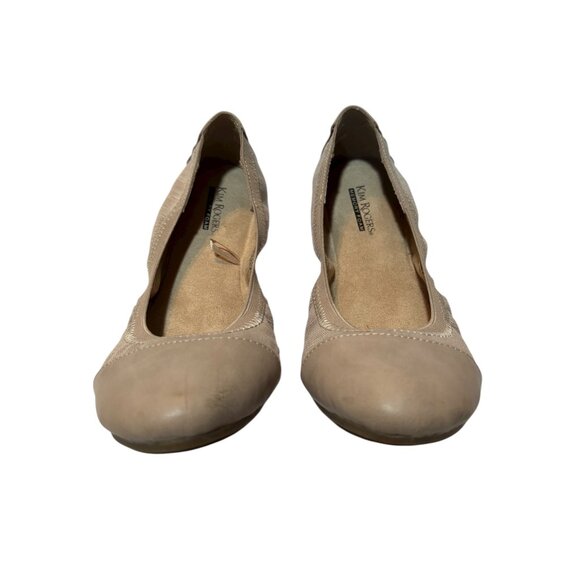 Kim Rogers Womens Oatmeal Adabella 2 Ballet Flats Size 8.5 Medium Faux Leather & - Picture 3 of 10